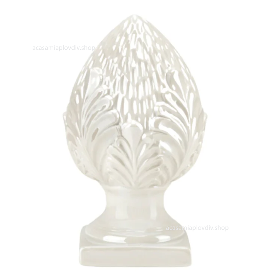 Декорация Fade, PUMO, 20 см, порцелан, бял