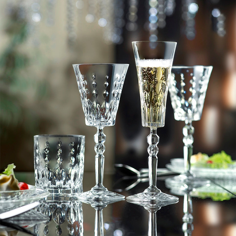 Комплект 6 кристални чаши за червено вино RCR Italy MARILYN C2, 260 мл, LUXION®