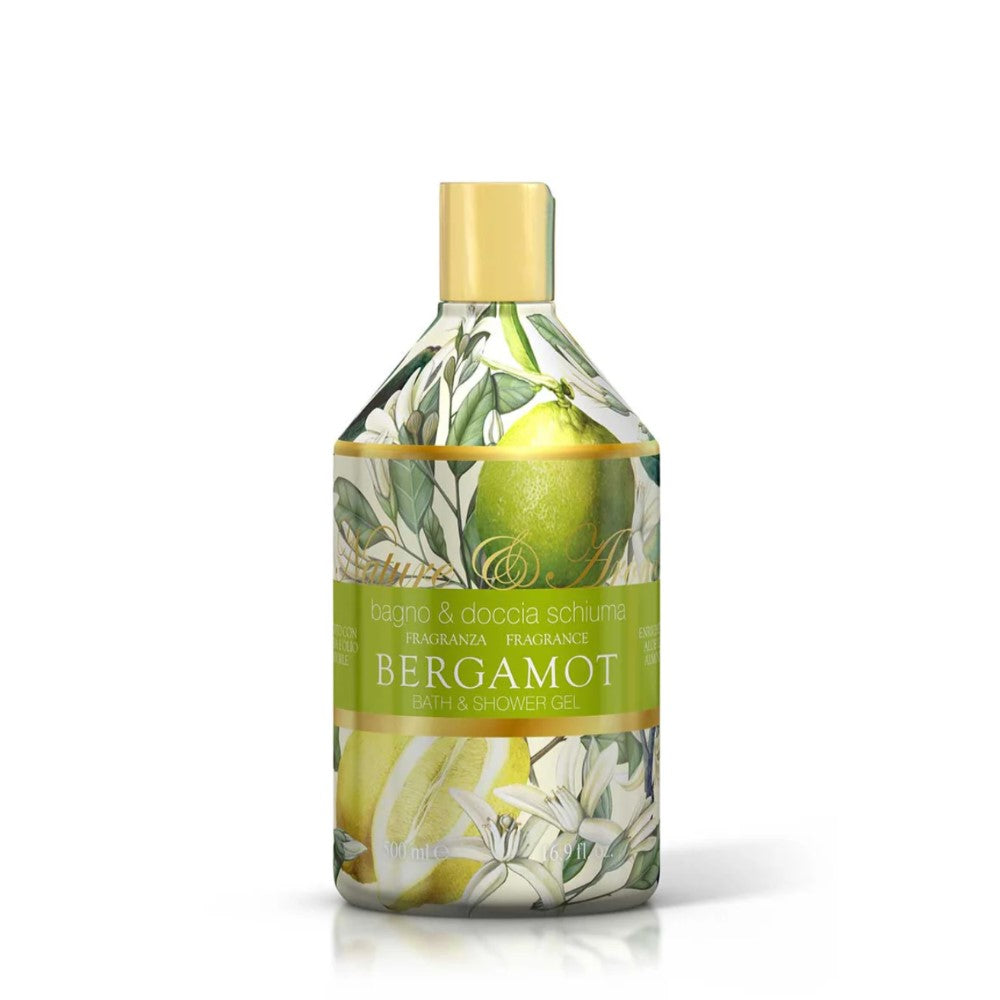 Душ гел за нежно измиване Bergamot с марка Rudy Profumi. Подходящ за нормална кожа, обогатен с алое вера, дерматологично тестван. Във флакон с луксозен дизайн, подходящ за подарък.