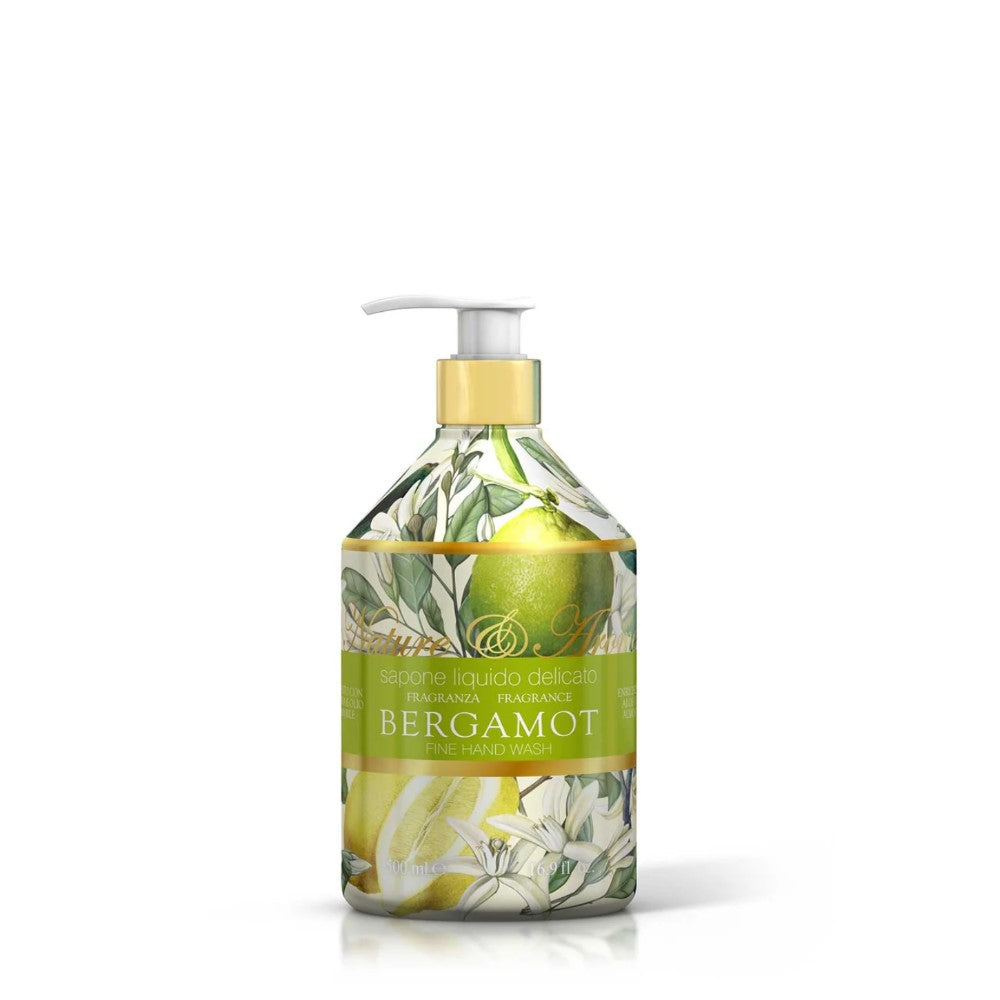 Крем за ръце и тяло с освежаващ и хидратиращ ефект в луксозен флакон с дозатор с аромат Bergamot от италианския бранд Rudy Profumi