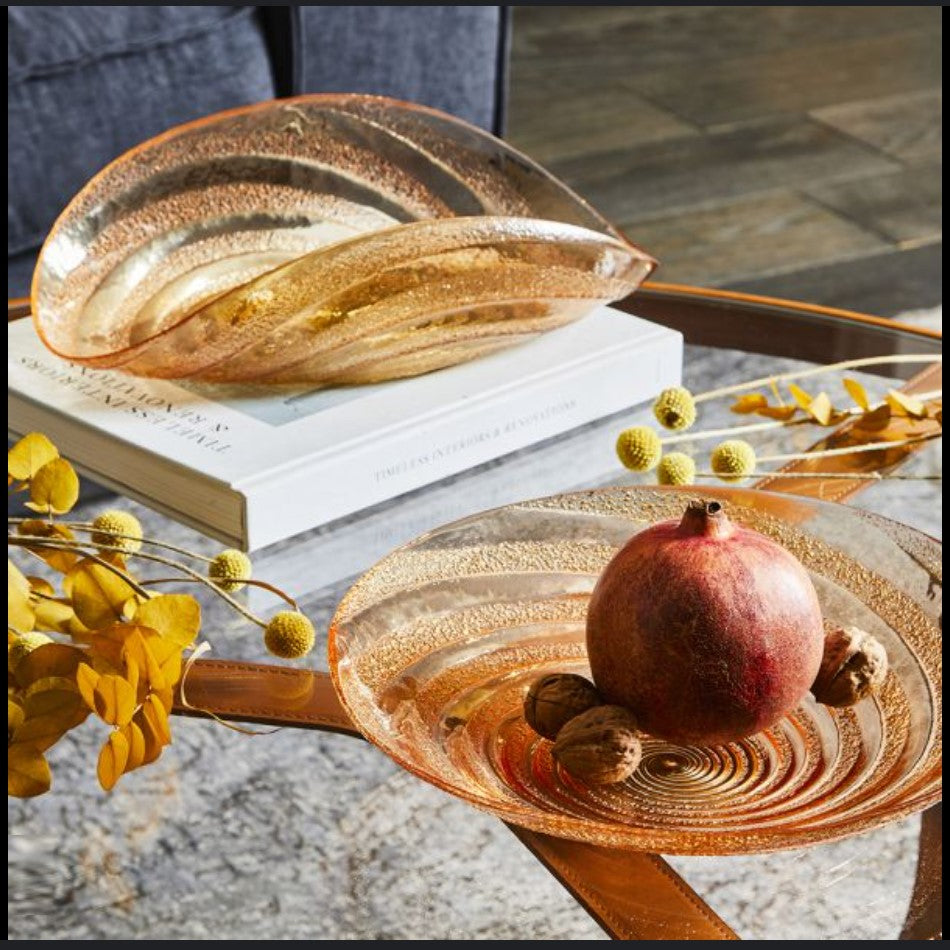 Фруктиера Tognana, Galassia Degradé, 35 cm, Стъкло, Златист