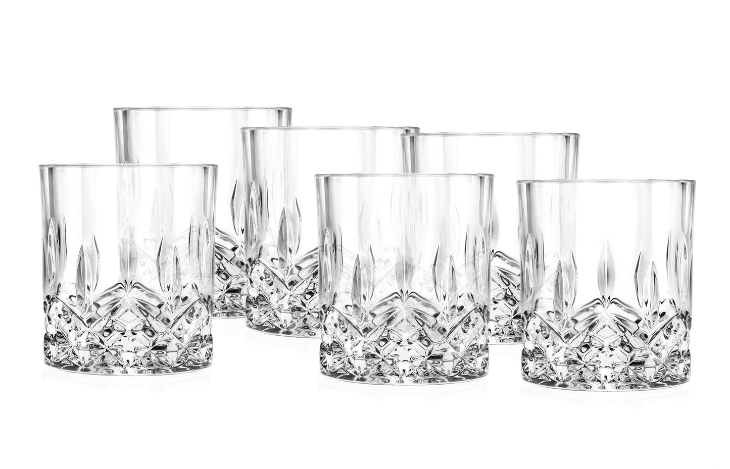 Комплект 6 кристални чаши за уиски RCR Italy OPERA Of, 210 мл, LUXION®