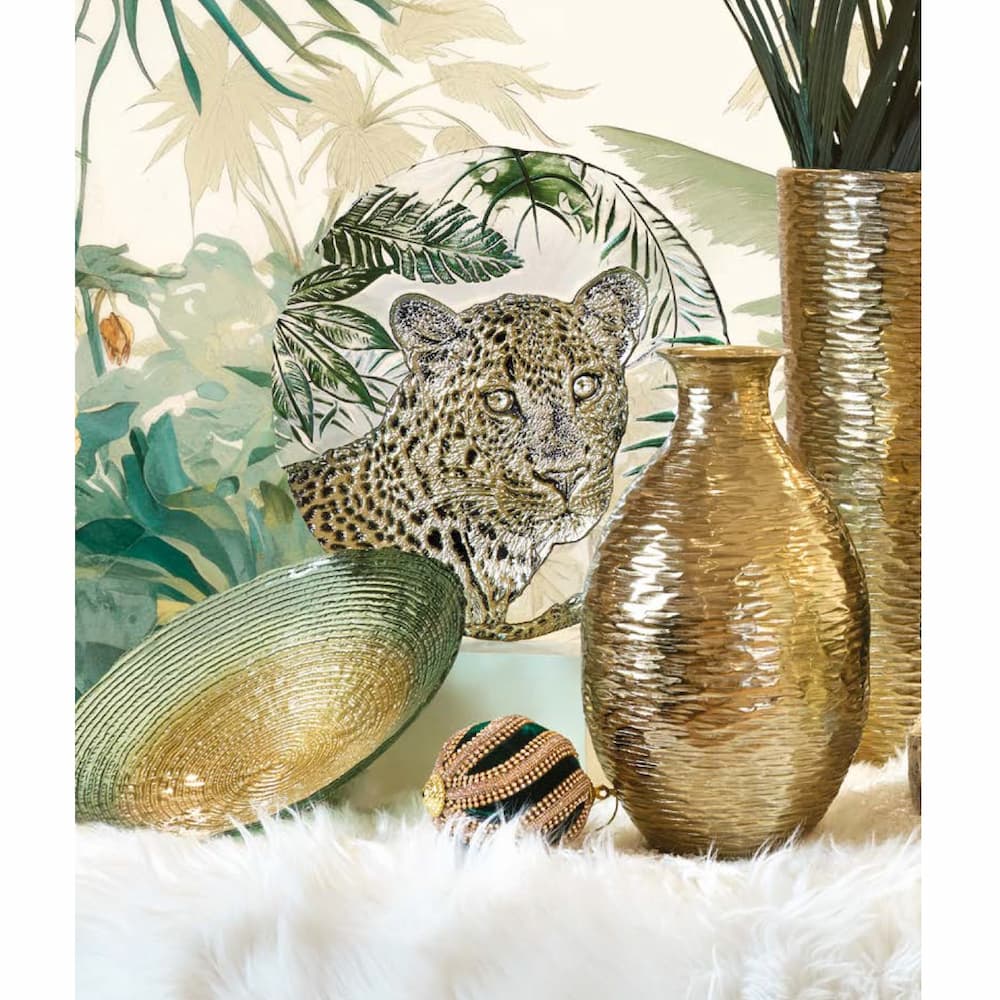 Поднос Fade, Panter, 32 см, Стъкло, Зелен