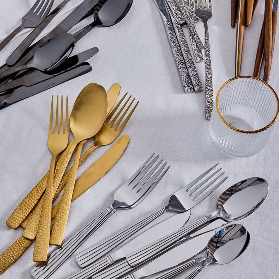 Комплект прибори за хранене 24 бр. Tognana, ANTONY Atene, Стомана, Сребрист