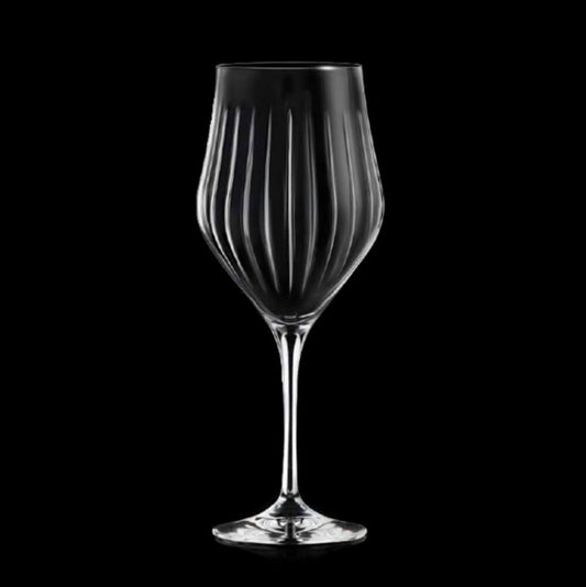 Комплект 6 кристални чаши за червено вино RCR Italy Timeless T55, 550 мл, LUXION®