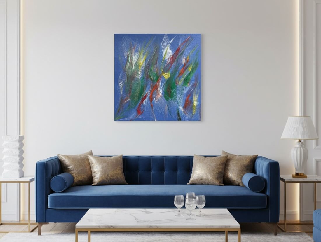 Картина "Trionfo", A Casa Mia, 80x80 см, акрил, живопис