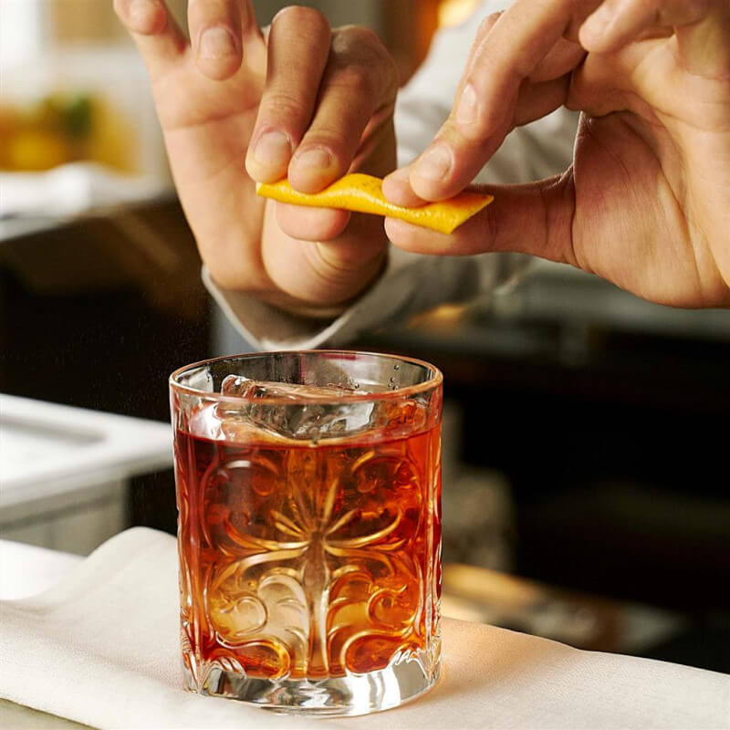 Комплект 6 кристални чаши за уиски RCR Italy TATTOO Dof, 340 мл, LUXION®