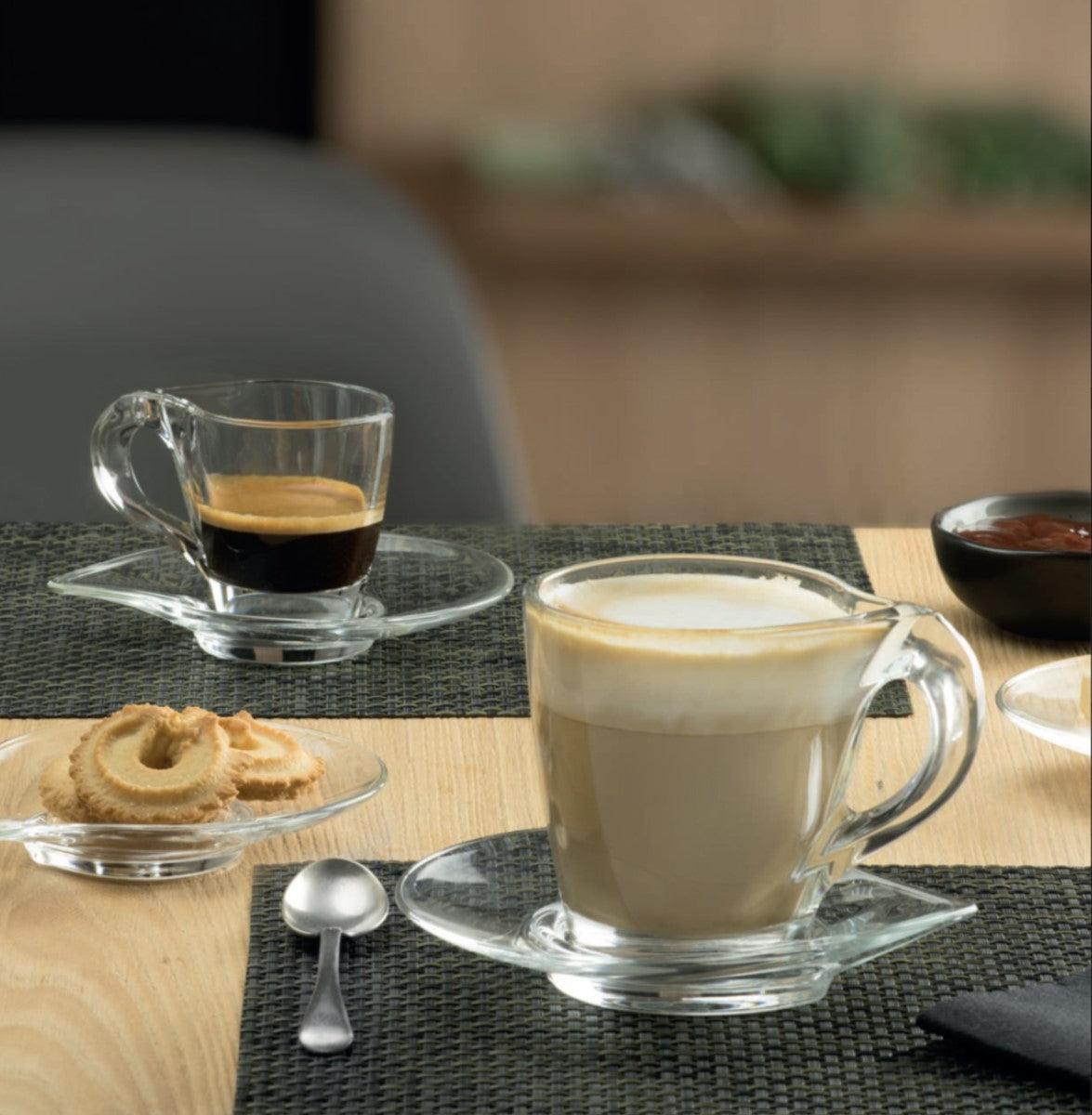 Комплект 6 кристални чаши за еспресо RCR Italy Happy, 100 мл, LUXION®