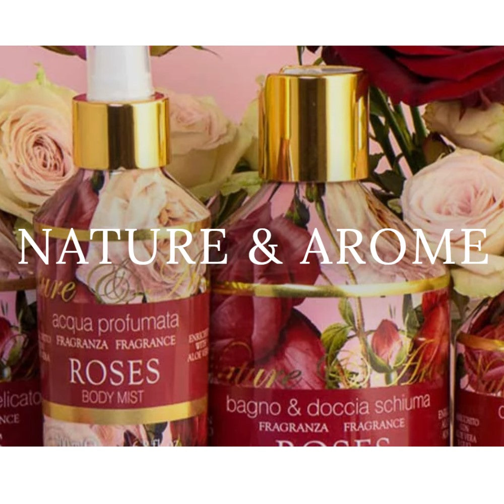 Колекция козметични плодукти Nature&Arome от италианския бранд Rudy Profumi за ежедневна грижа и хидратация на тялото