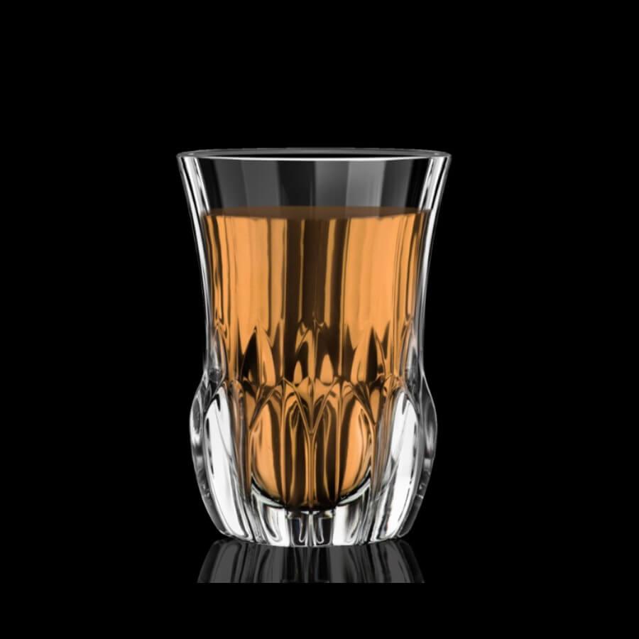 Комплект 6 кристални чаши за чай RCR Italy ADAGIO Cay, 140 мл, LUXION®