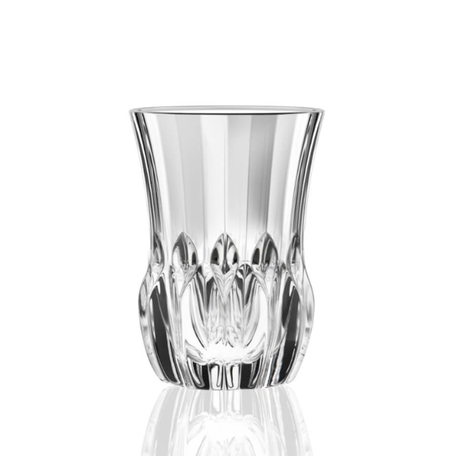 Комплект 6 кристални чаши за чай RCR Italy ADAGIO Cay, 140 мл, LUXION®