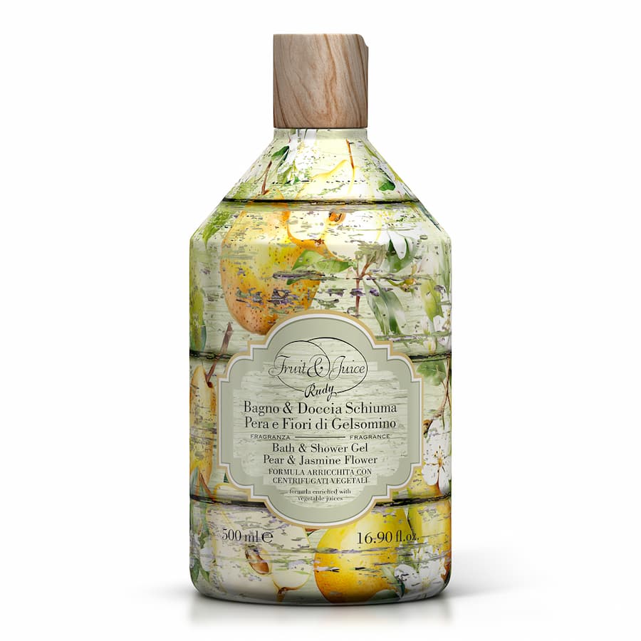 Хидратиращ Душ гел Rudy Profumi, Fruit & Juice, 500 мл, Круша и Цвят от Жасмин