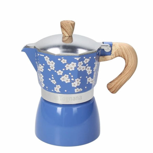 Кафеварка мока Tognana, Japan, 3 чаши, алуминий, син