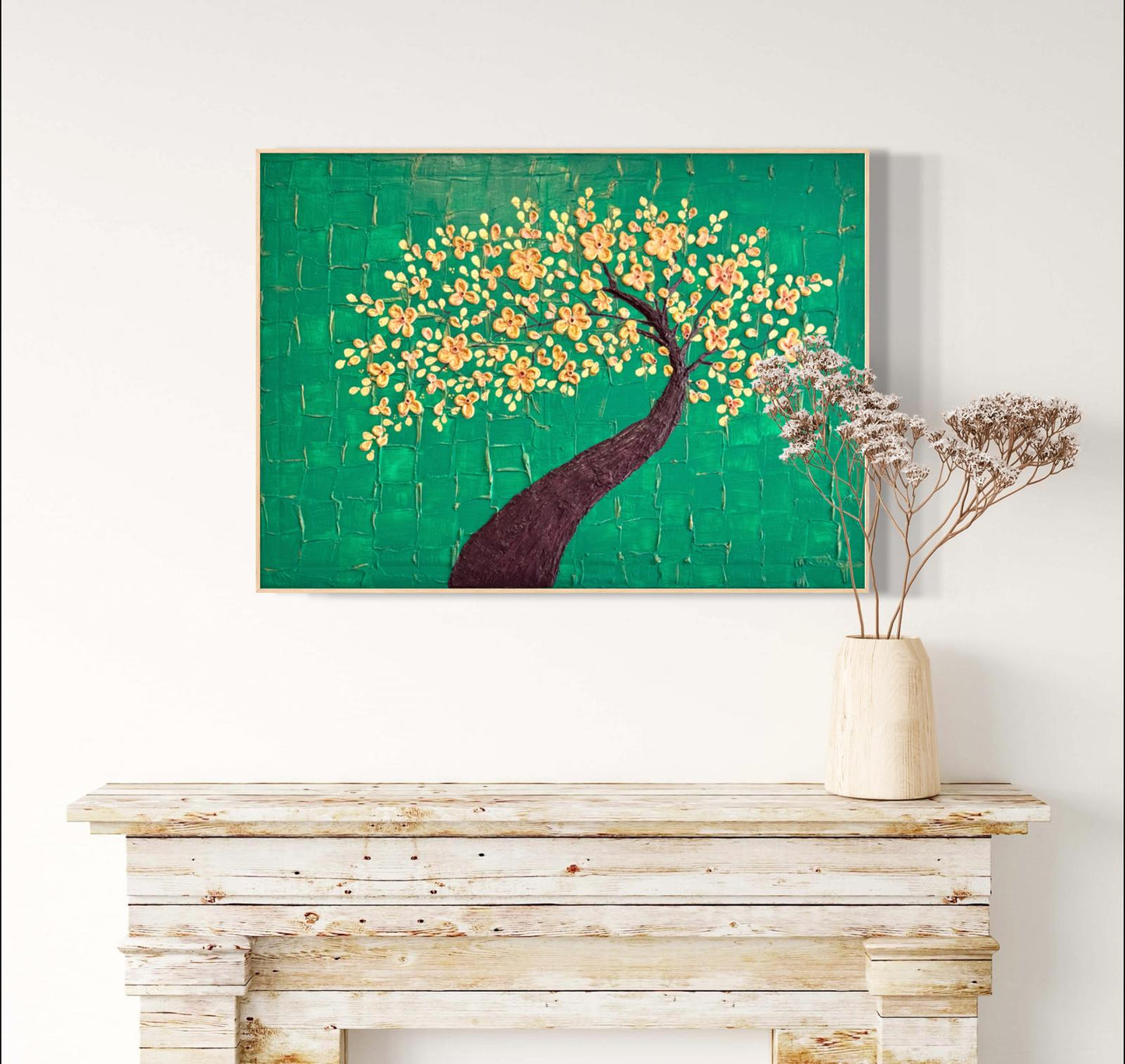 Картина "L'albero della vita", A Casa Mia, 70x50 см, акрил/гипс, живопис