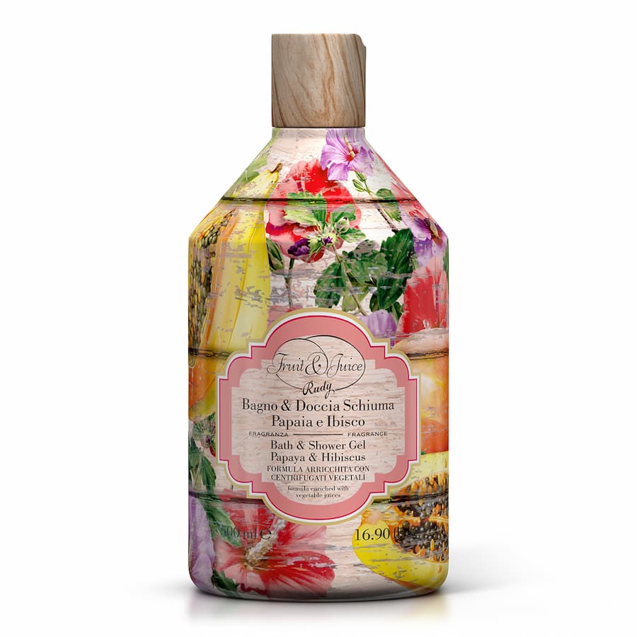 Душ гел Rudy Profumi Fruit & Juice Папая и хибискус 500 мл