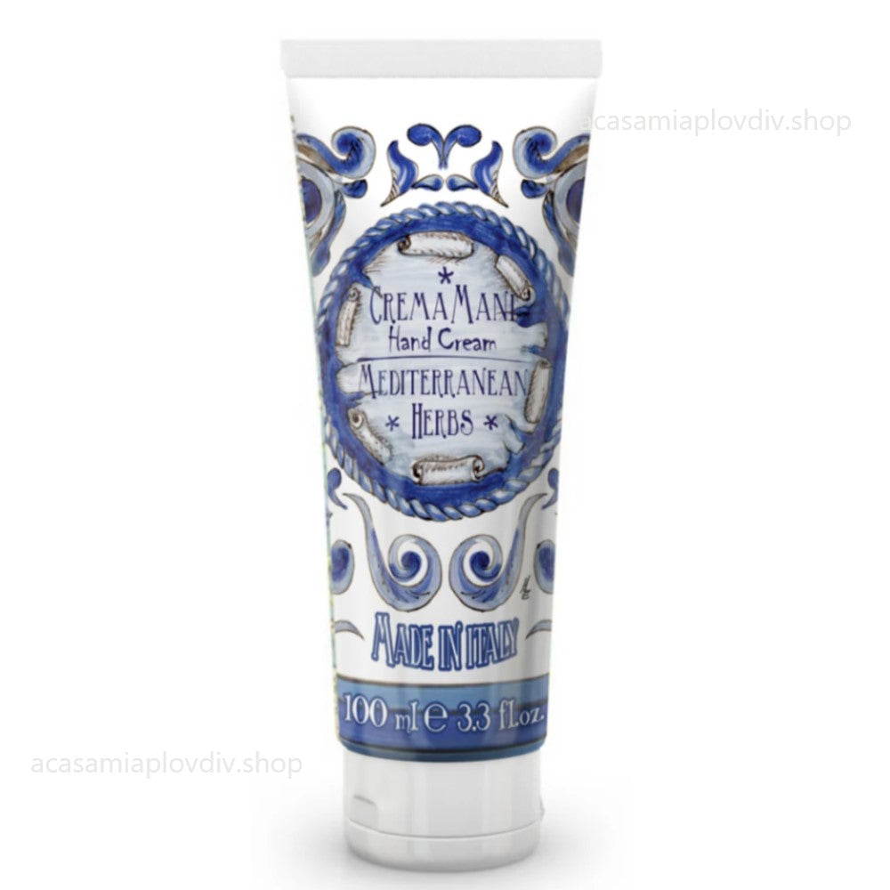 Крем за ръце Rudy Profumi, Erbe del Mediterraneo, 100 мл, Mирта и Джинджифил