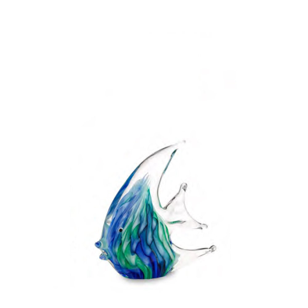 Декорация рибка Fade Fantasy Glass, 15 см, Стъкло, син и зелен