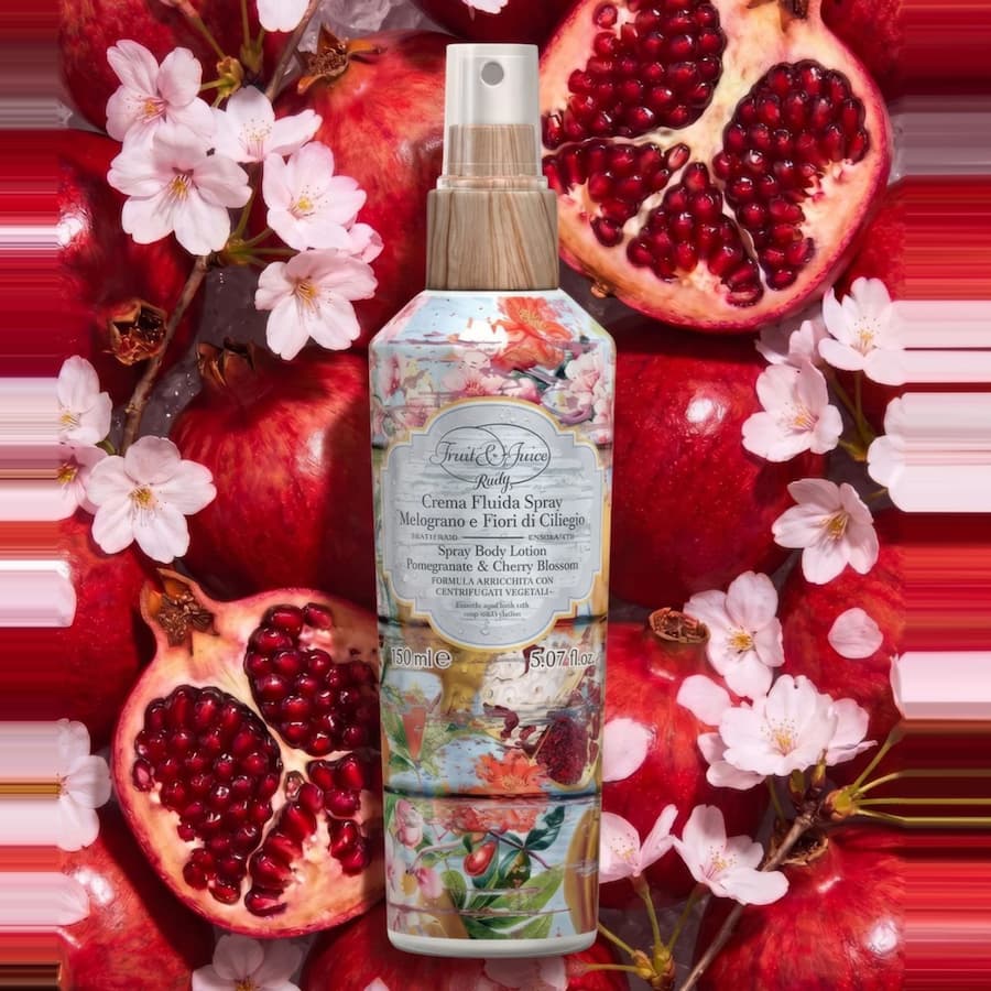 Италиански спрей крем за тяло Rudy Profumi Fruit & Juice с аромат на нар и черешов цвят