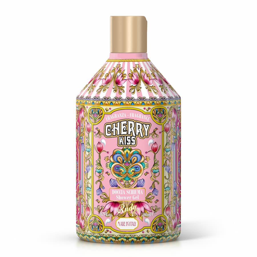Ароматен Душ гел Rudy Profumi, Le Maioliche Gourmand Cherry KISS, 500 мл, Череша