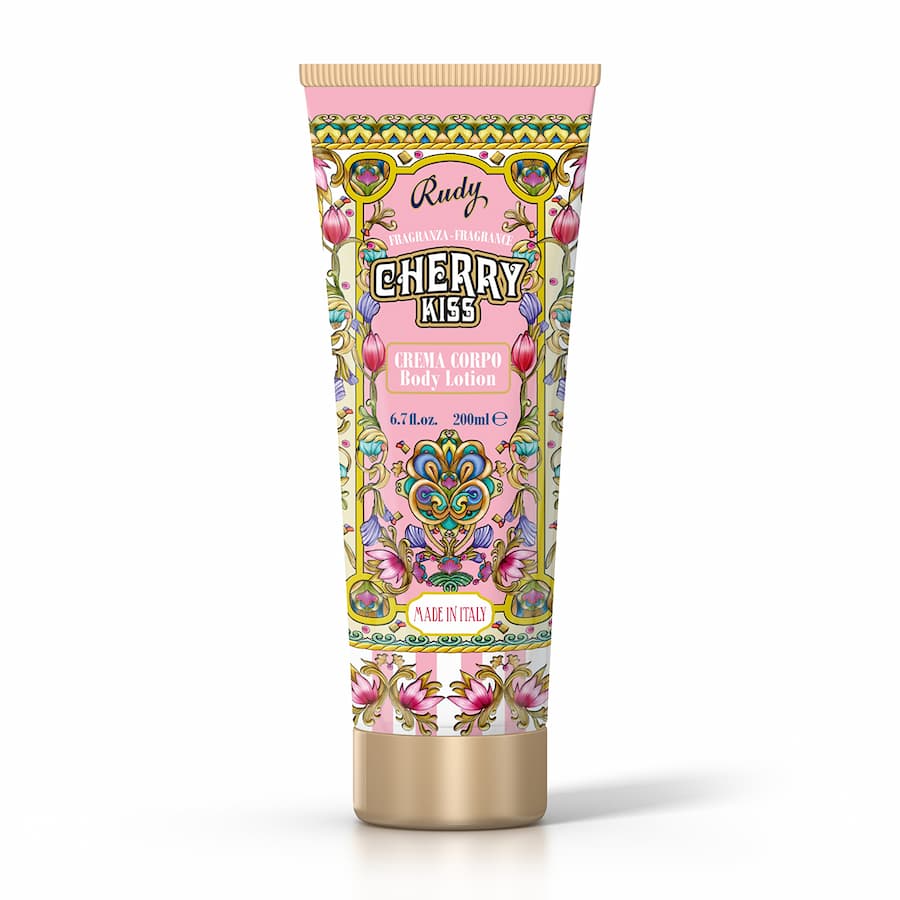 Хидратиращ Крем за тяло Rudy Profumi, Le Maioliche Gourmand Cherry KISS, 200 мл, Череша