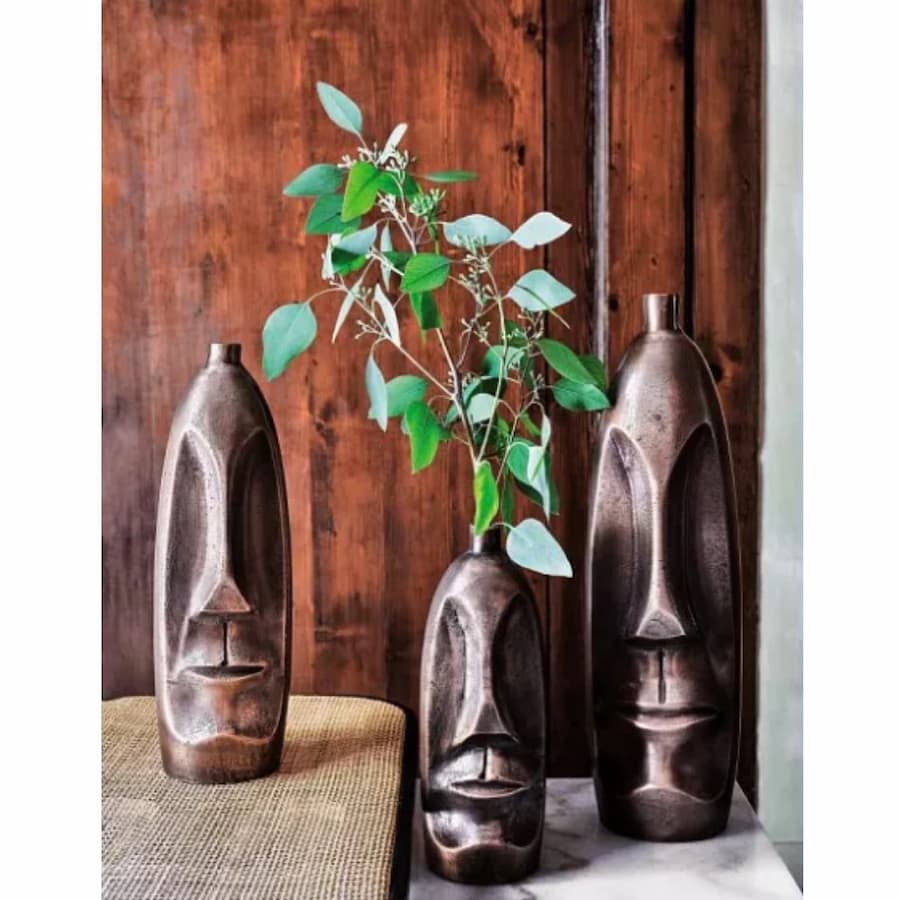 Ваза Tognana, MOAI, 28 cm, Керамика, Бронз