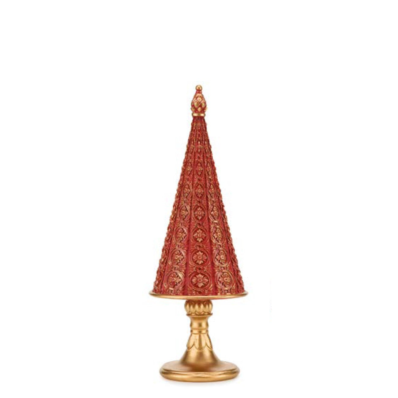 Коледна елха Fade Magic wood, 32 см, Полирезина, Червен