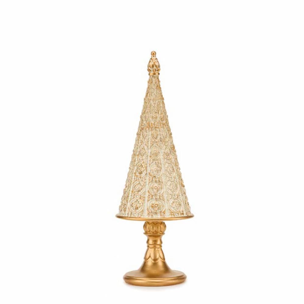 Коледна елха Fade Magic wood, 32 см, Полирезин, Крем