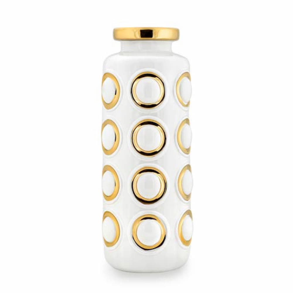 Ваза Fade Narciso, 42 см, Керамика, бял