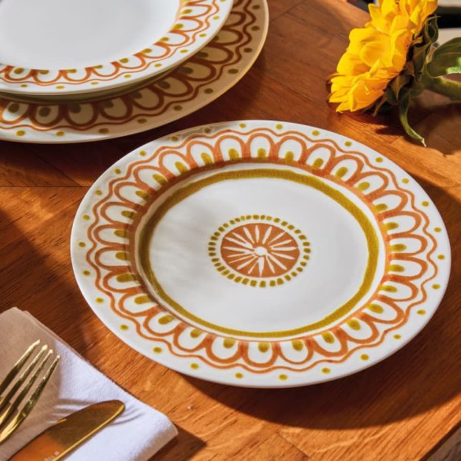 Сервиз съдове за хранене Tognana, Oliva Bianco + Manhattan, 18 части, Порцелан