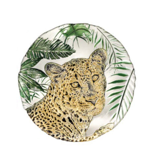 Поднос Fade, Panter, 32 см, Стъкло, Зелен