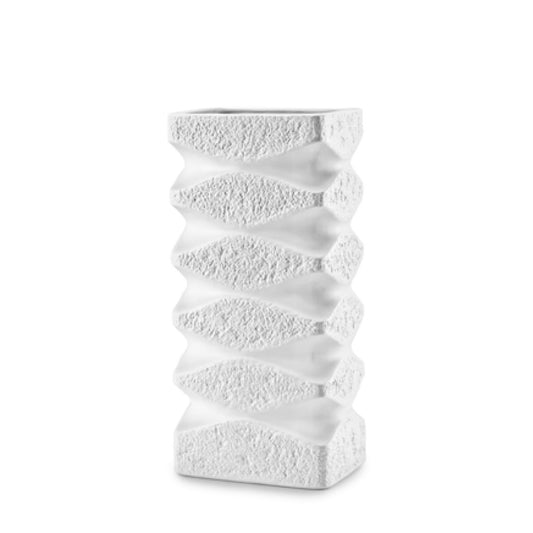 Ваза Fade Roma, 38 см, Керамика, Бял