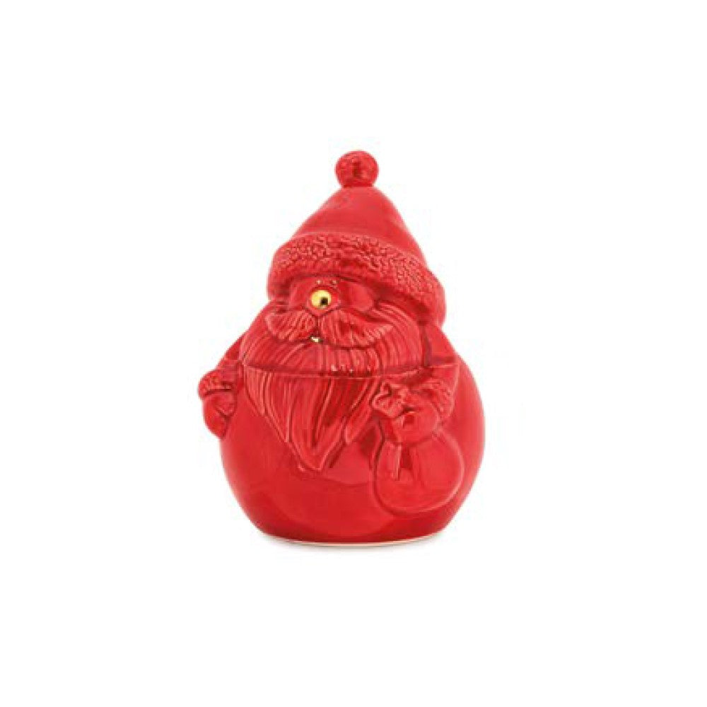 Кутия Fade Santa Claus, 17 см, Порцелан, Червен