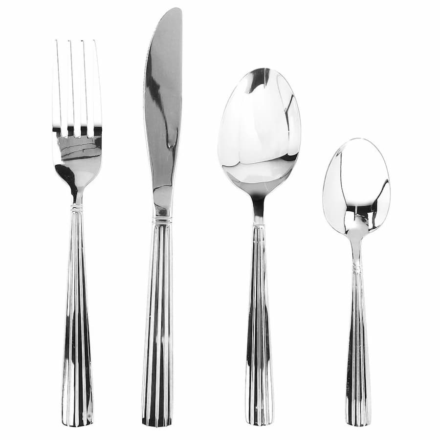 Комплект прибори за хранене 24 бр. Tognana, ANTONY Atene, Стомана, Сребрист