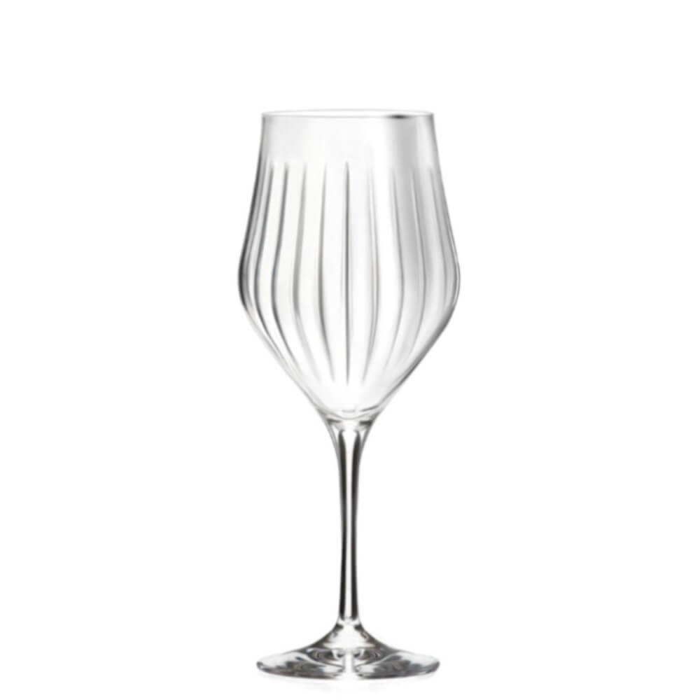 Комплект 6 кристални чаши за бяло вино RCR Italy Timeless T45, 450 мл, LUXION®