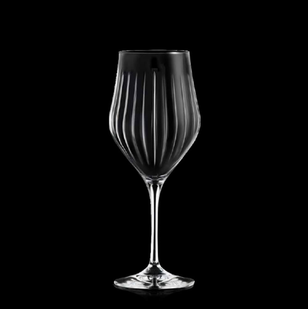 Комплект 6 кристални чаши за бяло вино RCR Italy Timeless T45, 450 мл, LUXION®