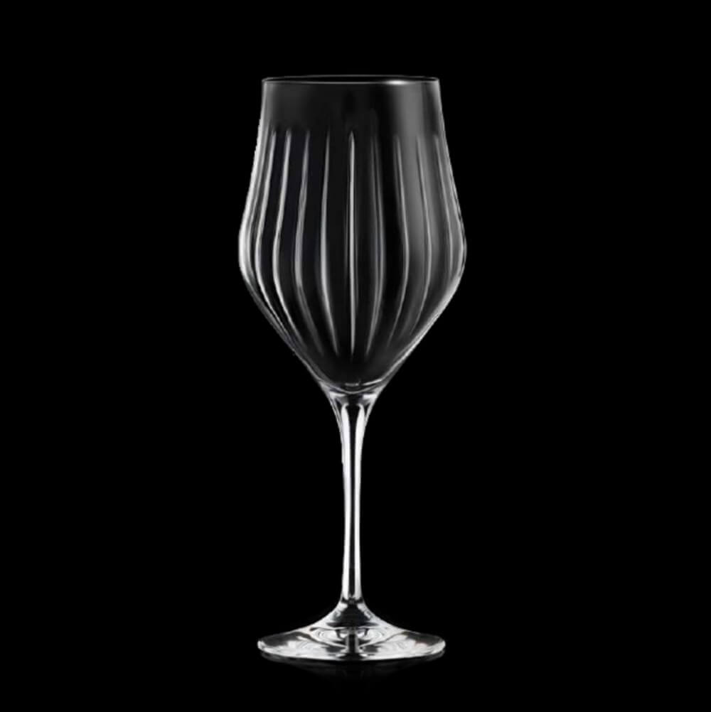 Комплект 6 кристални чаши за червено вино RCR Italy Timeless T55, 550 мл, LUXION®
