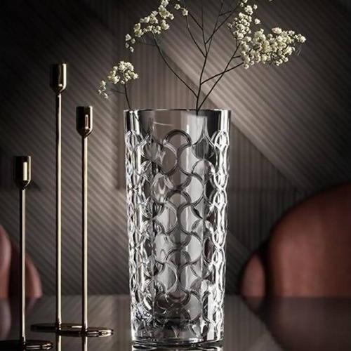 Кристална ваза RCR Italy Arabesque, 28 см, LUXION®