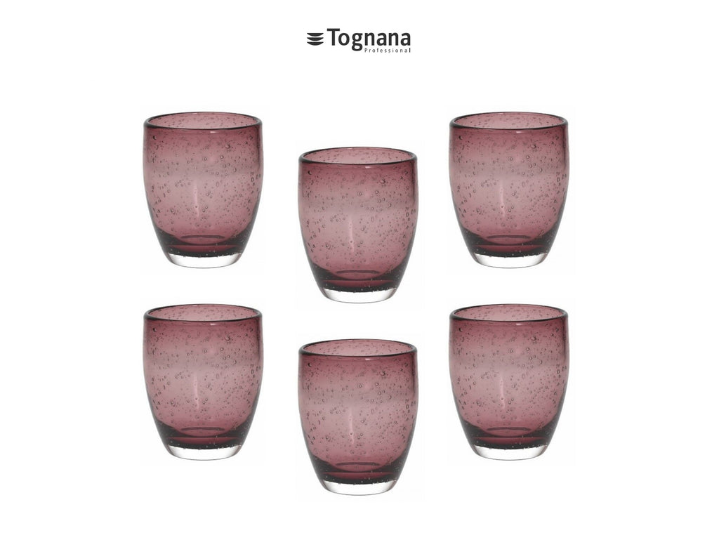 Комплект 6 бр. чаши BUBBLES, Tognana, виолетов
