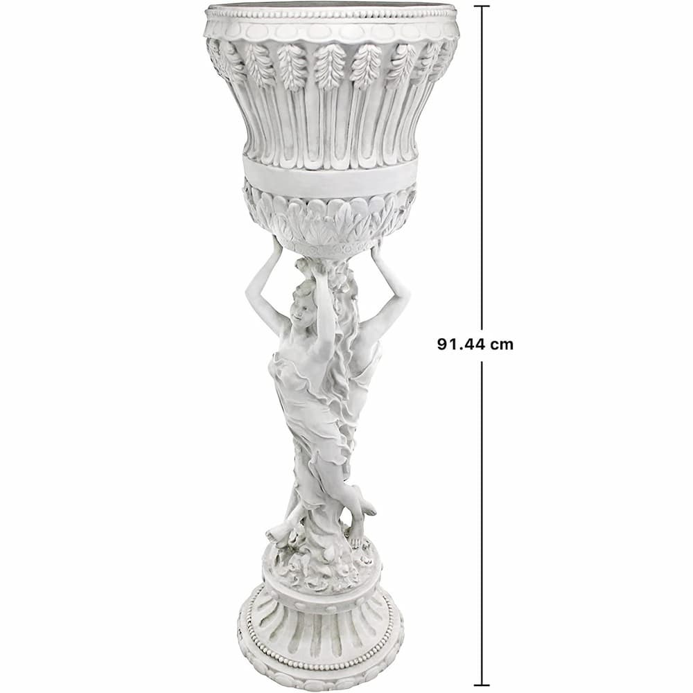 Ваза върху пиедестал Les Filles Joyeuses, DESIGN TOSCANO, 91 см