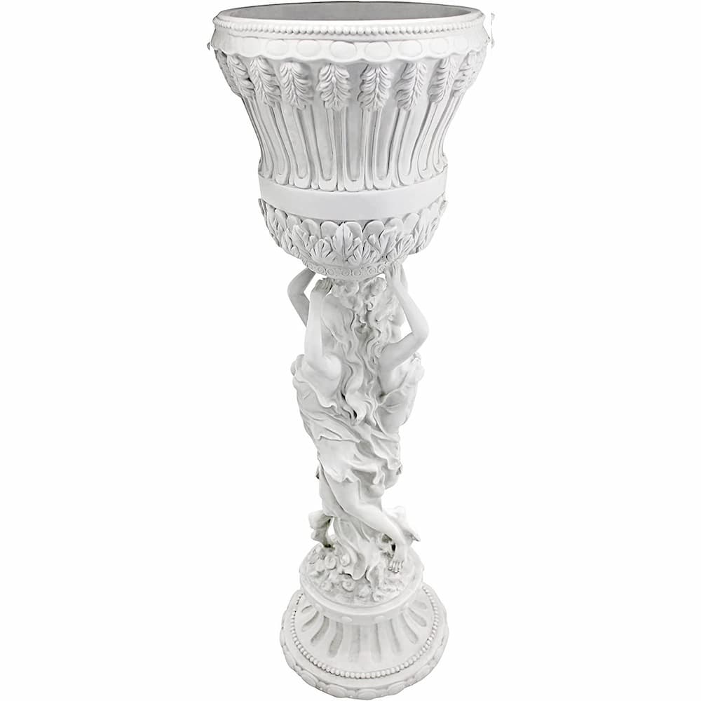 Ваза върху пиедестал Les Filles Joyeuses, DESIGN TOSCANO, 91 см