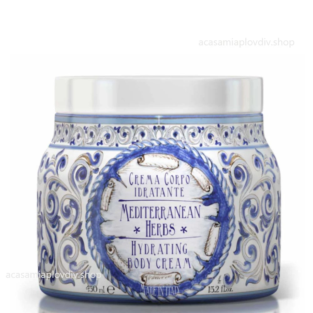 Крем за тяло Rudy Profumi, Erbe del Mediterraneo, 450 мл, Mирта и Джинджифил