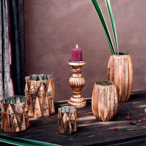 Ваза Rosegold, Tognana Italy, 22 см