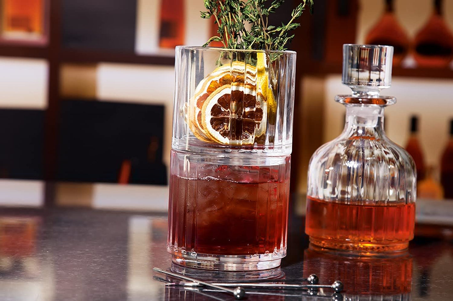 Комплект гарафа + 2 кристални чаши за уиски RCR Italy Combo