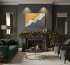 Картина “LABIRINT”, 70x50 см, акрил/гипс, живопис