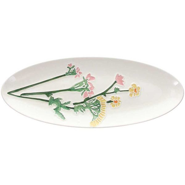 Декоративен поднос Tognana, Garden, 31 см, Овален, Порцелан