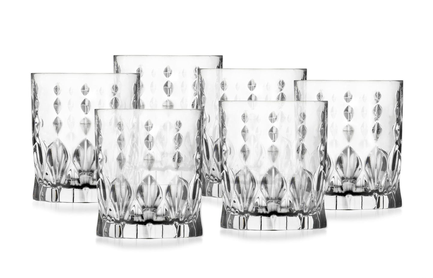 Set of 6 pcs. crystal whiskey glasses MARILYN Dof, RCR, 340 ml