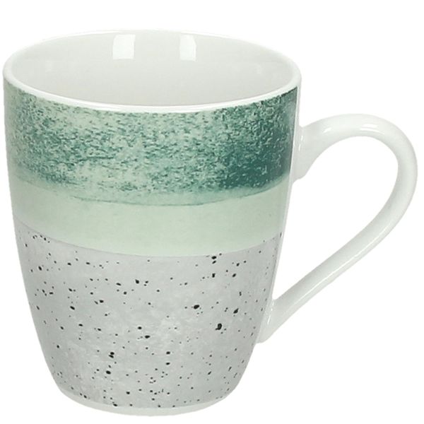 Чаша MUG Tognana, Malachite, 380 см, Порцелан, Зелен, сив