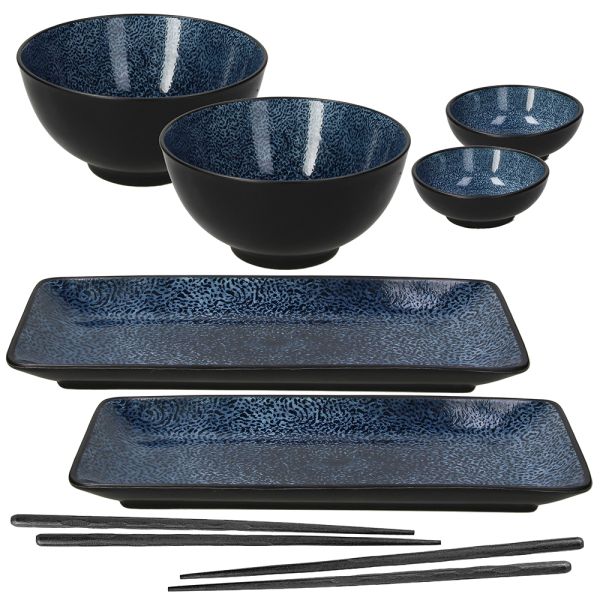 Комплект за суши Tognana, Futari, 8 части, Порцелан