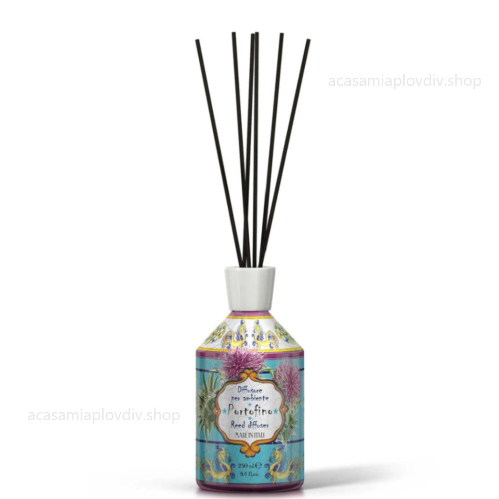 Дифузер с пръчици Rudy Profumi, PORTOFINO, 250 мл, Нероли и Гардения