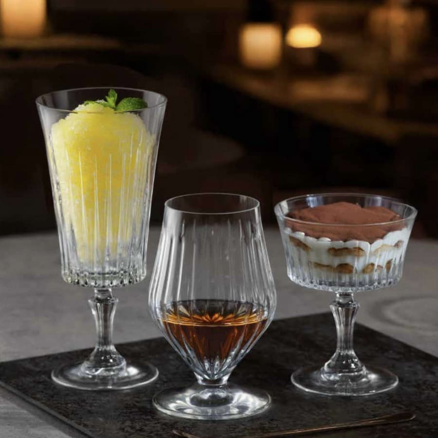 Комплект 6 кристални чаши за десерт RCR Italy Timeless, 260 мл, LUXION®